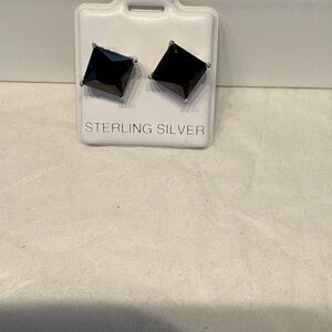 NWOT Onyx and Sterling Silver Studs